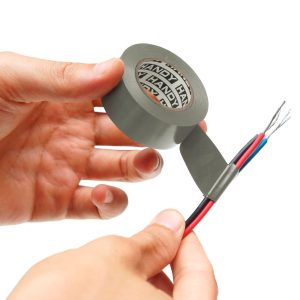10× Isolatietape Zilver 20 m × 19 mm – Set Van 10 Rollen – PVC Elektrische Tape Voor Kabelisolatie En Bescherming – Tot >600 V – Voor Installatie, Onderhoud En Reparatie [11097SI]