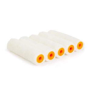 5x Verfroller Mohair/Velours 100 mm – Set Van 5 Stuks – Voor Hout En Metaal – Oplosmiddelbestendig – Voor Binnen- En Buitengebruik [11185F]