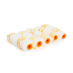 5x Verfroller Polyamide Microfiber 100 mm – Set Van 5 Stuks – Voor Latex, Emulsie En Lakverf – Oplosmiddelbestendig [11185E]