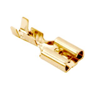 100x Vrouwelijke kabelschoen 6,3 mm – Koperen stekkerbus – Kabelconnector voor elektrische aansluiting – 100 Stuks [05314]