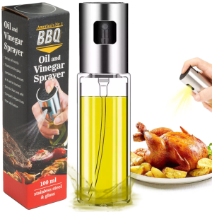 America's No.1 BBQ Oliesprayer – Olijfolie Sprayer – Gourmet / Gourmetten – Luxe Olie Sprayer – Olijfolie Fles Verstuiver voor Keuken – Oliefles Cooking Spray – BBQ Accesoires – Airfryer