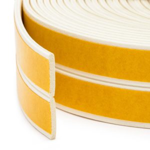 Zelfklevende Deur- En Raamafdichting Tochtstrip Op Rol – I-Profiel – Wit – 6 Meter (2 × 3 m) – Breedte 15 mm – Voor Kieren Van 1–2 mm – EPDM Rubber – Isolerend, Weer- En UV-Bestendig – Voor Deur En Raam [11596WH-15]